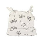 Babes & Kids Little Acorn African Animals Cotton Beanie - 0-3 Months