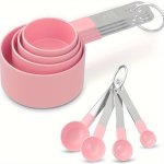 8PCS Measuring Cup Set Measuring Cups With Stainless Steel Handle For Dry And Liquid Ingredient Baking Tools Kitchen Gadgets Kit
