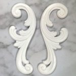 White Resin Furniture Swirl White 2X