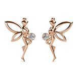 DESTINY Fairy Earrings With Swarovski Crystals Rose