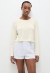 Cropped Logo Sweater - Ivory