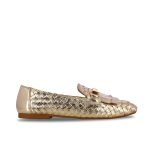 Braided Tassel Loafers -gold