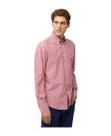 Harmont & Blaire Mens 2 Fabrics Shirt In Red - Red XL