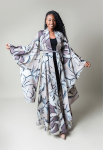 Timeless Luxe Kimono - One Size Fits All Lilac Leaf