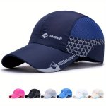Unisex Breathable Uv Protection Baseball Cap Summer Outdoor Adjustable Leisure Hat For Sport Travel