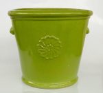XL Green Flower Emblem Planter 50X58CM