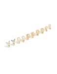 Goldair Gold Butterfly Clip On Earrings 5-PACK