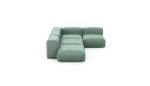 Four Module Corner Sofa - Velvet - Mint - 199CM X 283CM