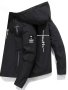 Faith Print Men's Hooded Jacket For Outdoor Sports Windbreaker Outwear For Males