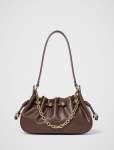 Dakota Drawstring Chain Bag - 0 Chocolate