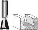 PRO-TECH Dovetail Bit 9 16' 14.3mm X 1 2' 1 2' Shank