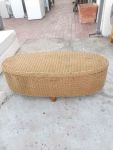 Woven Wicker Bench