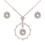 Sunshine Jewellery Set- Swarovski Clear Crystal Rosegold
