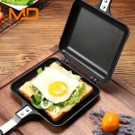 1PC Sandwich Maker Non-stick Grilled Sandwich Double Sided Frying Pan Bread Toast Breakfast Pan Omelette Pan Outdoor Camping Bak