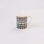 Jenna Clifford - Black Rose Mug Set Of 4 In Gift Box