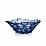 Bohemia Crystal Bohemia Footed Large Bowl Samba Blue 305MM