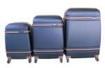 Smte 3 Piece Nexco Travel Luggage Set Black With Keychain