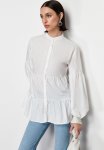 Layered Cotton Shirt - Ecru