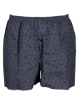 Patterned Grey Cotton Boxer Shorts - XXL Grey