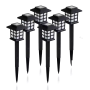 6 LED Solar Garden Lights Outdoor Lights Pathway Waterproof Lighting