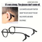 2 5PAIRS Silicone Glasses Anti-slip Ear Hook Holder Fixed Anti-slip Ear Hook Silicone Ear Holder Sunglasses Matching Sports Acce