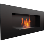 Delta 2 Black Bio Fuel Fireplace