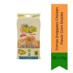 Snappers Chicken Flavour Corn Snacks 50 X 22G - Crunchy Corn Snack For Lunchboxes & Re Savory Chicken Flavor & Multipack Value