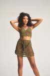 Crochet Top - Olive - One Size