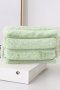 Clearly Aqua Solid Plush Zipper Square Makeup Bag - Clearly Aqua / One Size