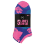 Ladies Low Cut Socks 4-7 5-PACK Colour May Vary