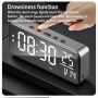 Dark Grey Smart Sound Alarm Clockwall Mounted Desk Compatible With None