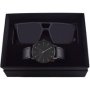 Men's Smoke Watch & Sunglass Set - Black