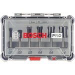 Bosch Bit Router Straight 1 4IN Set 6PCE