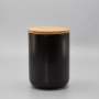Black Ceramic Storage Canister - Medium 10 X 14CM