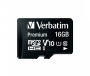 Verbatim Premium U1 Microsdhc Card 16GB + Adapter