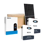 Ecco 11KVA Hybrid Inverter & 2 X 5.1KW Batteries With 12 X 580W Solar Panels Incl Mounting Kit