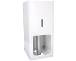 Toilet Roll Holder 2 Rolls White Square