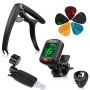 9 Piece Guitar Accessories Set With Guitar Tuner And Capo