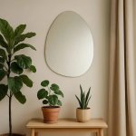 Irregular Shaped Frameless Mirror 60 X 80CM