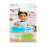 Munchkin Gentle Scoop Silicone Training Spoons 2 Pack Assorted - Blue green