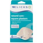 Clicks Advanced Wound Care Hydrocolloid Square Plasters 6 Plasters