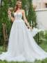 Contrast Embroidery Mesh Tube Wedding Dress Elegant Bridal Dress Bride