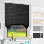 1PC Non-woven Pleated Curtain: Add A Touch Of Elegance To Your Home With Folding Semi-shading Window Treatment For Christmas