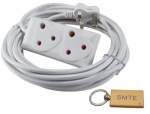 3M Smte Extension Cord With A Two-way Multi-plug Extension + Key Chain With Keychain