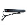 Acconet 6-Way 1U Rackmount PDU With SA Plugs & Switch