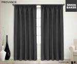 Simon Baker Provance Tape Curtain Charcoal Various Lengths - Charcoal W 265 X L 250CM