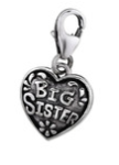 B79-C29520 - 925 Sterling Silver Big Sister Dangle Charm