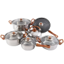 12-PIECE Stainless Steel Cookware Set