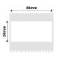 NIIMBOT - K Range - 40x20mm - White - 1 300 Labels