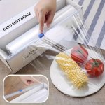 1 2PCS Sliding Cutter Fresh-keeping Film Cutter Plastic Cutting Box Cutting Strip Insertable Sliding Knife Slicer Household Simp